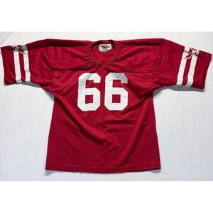 Circle System Group Jersey Youth XL Red White Graphic Eagle Print #66 Athleisure